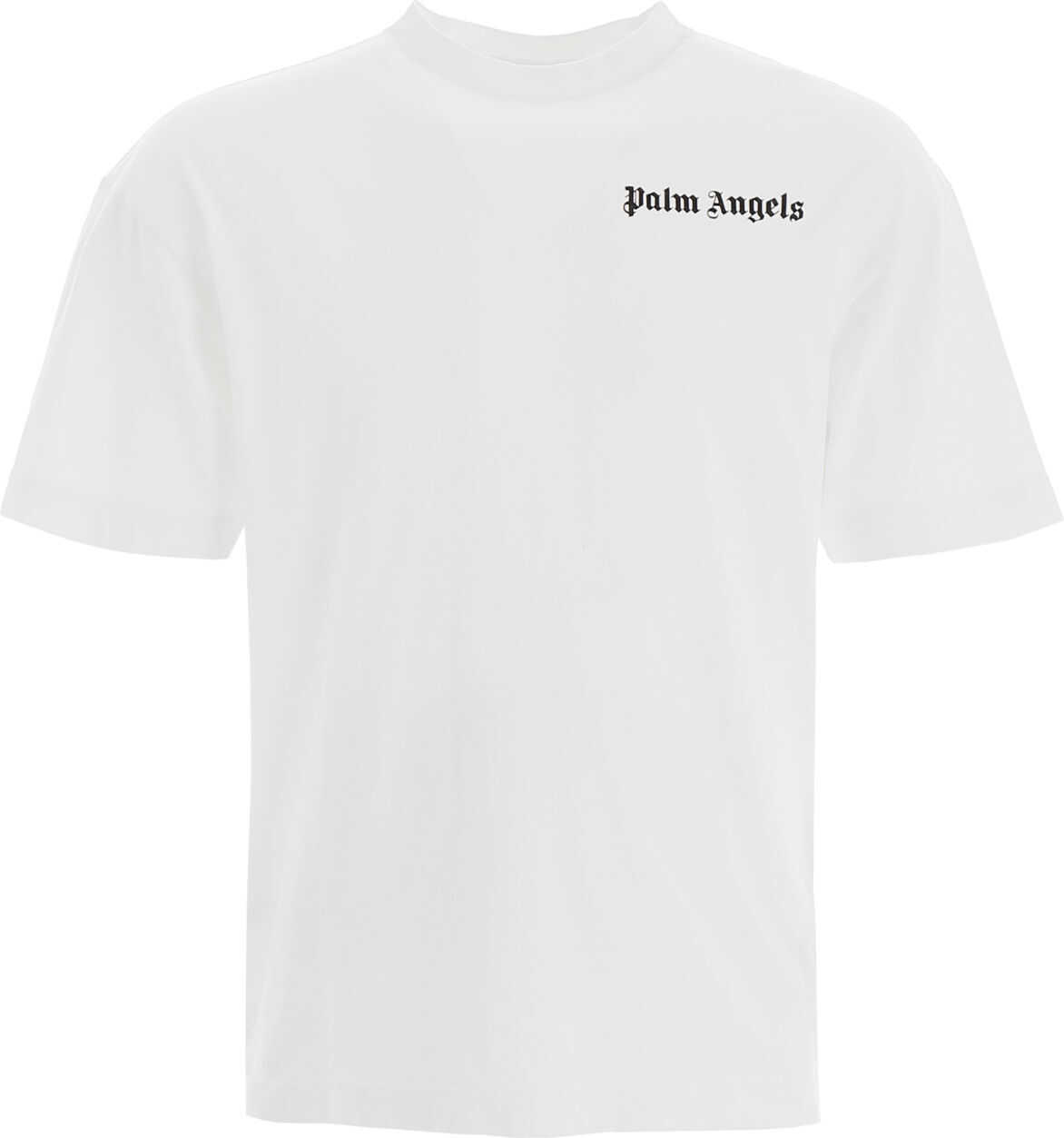 Palm Angels Logo Print T-Shirt WHITE BLACK