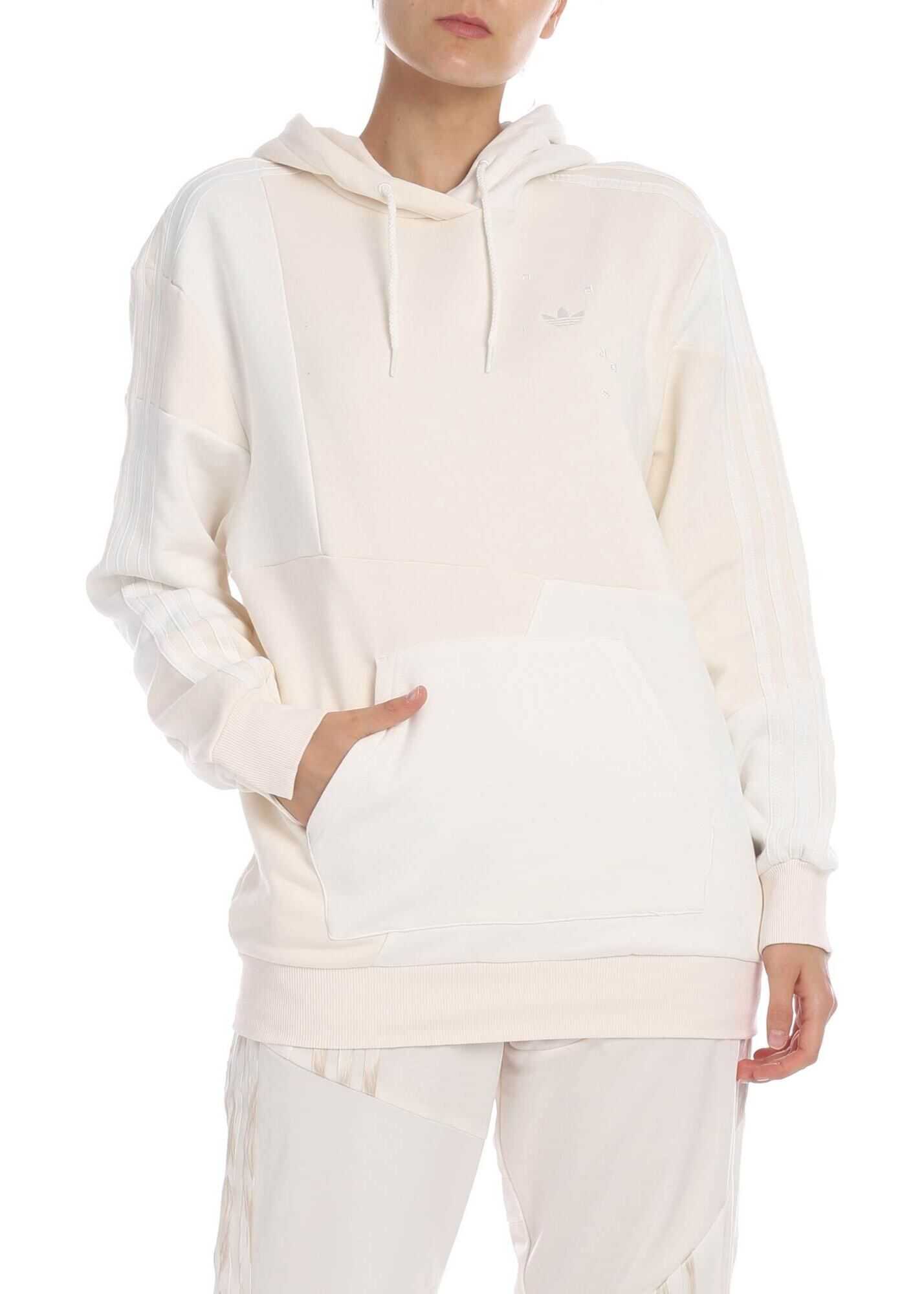 Bluza adidas Originals Daniëlle Cathari Hoodie In Cream Color White