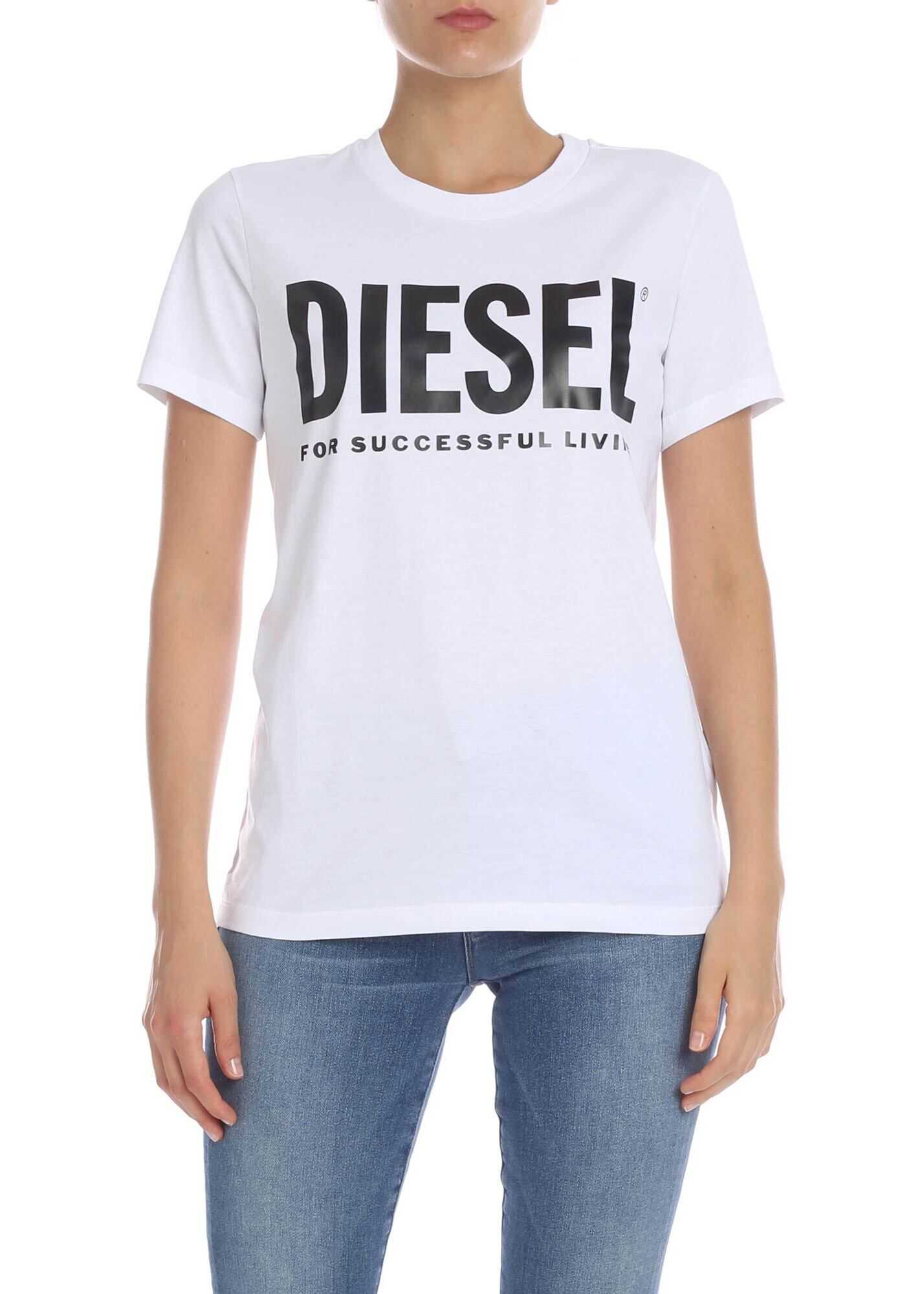 Diesel Sily T-Shirt In White White
