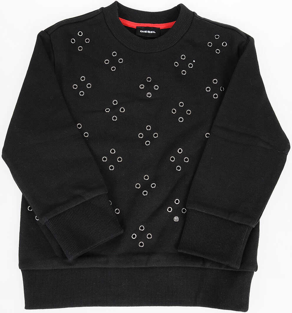 Diesel Kids Studded SEYELETS OVER Sweatshirt N/A