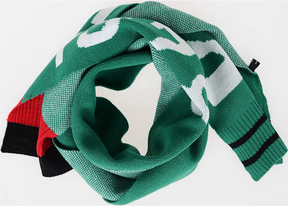 Diesel Kids Embroidered ROMMY Scarf GREEN