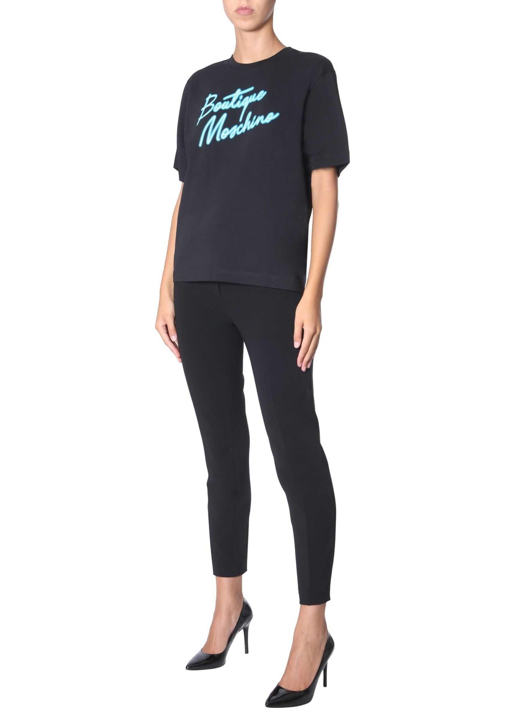 LOVE Moschino Round Neck T-Shirt BLACK