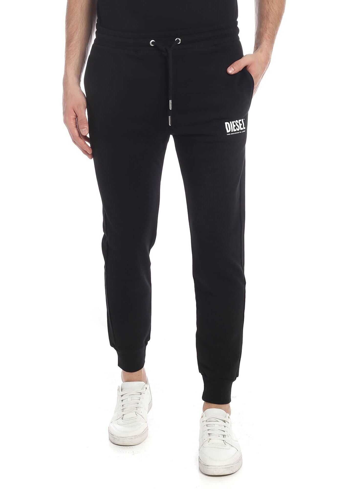 Diesel Tary Trousers In Black Black