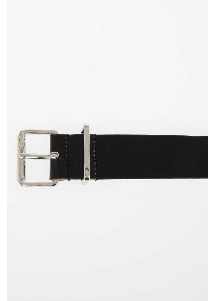 Curele DSQUARED2 30Mm Leather Belt Black Barbati (BM 6958669) 3