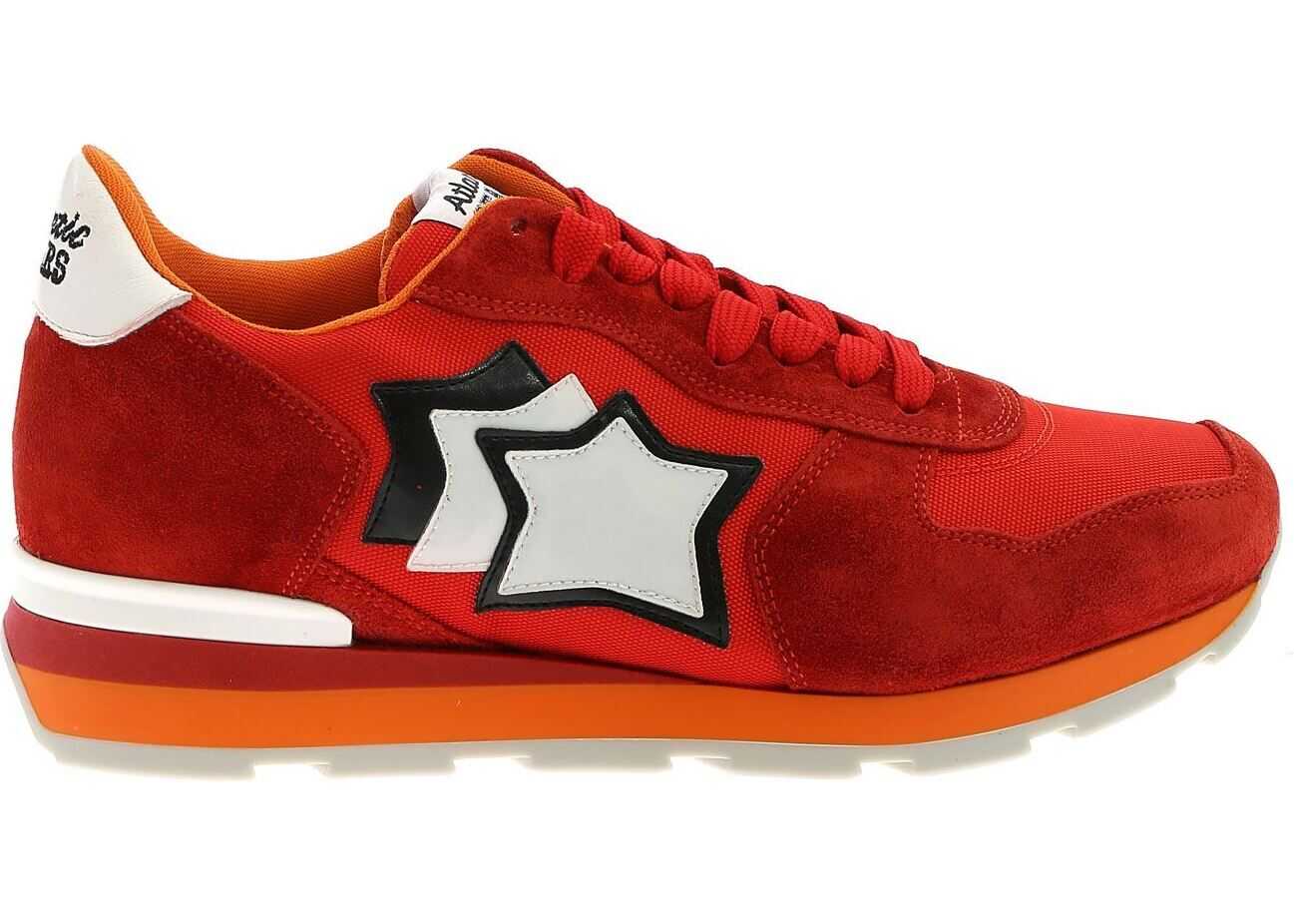 Atlantic Stars Antares Sneakers In Red And Orange Red
