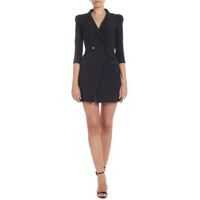 Rochii scurte Double-Breasted Dress In Black Femei