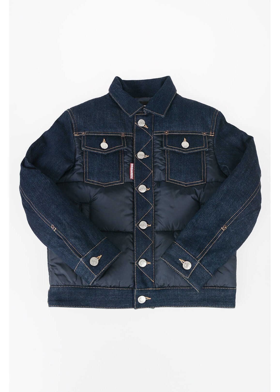 Dsquared2 Kids Denim Padded Jacket BLUE