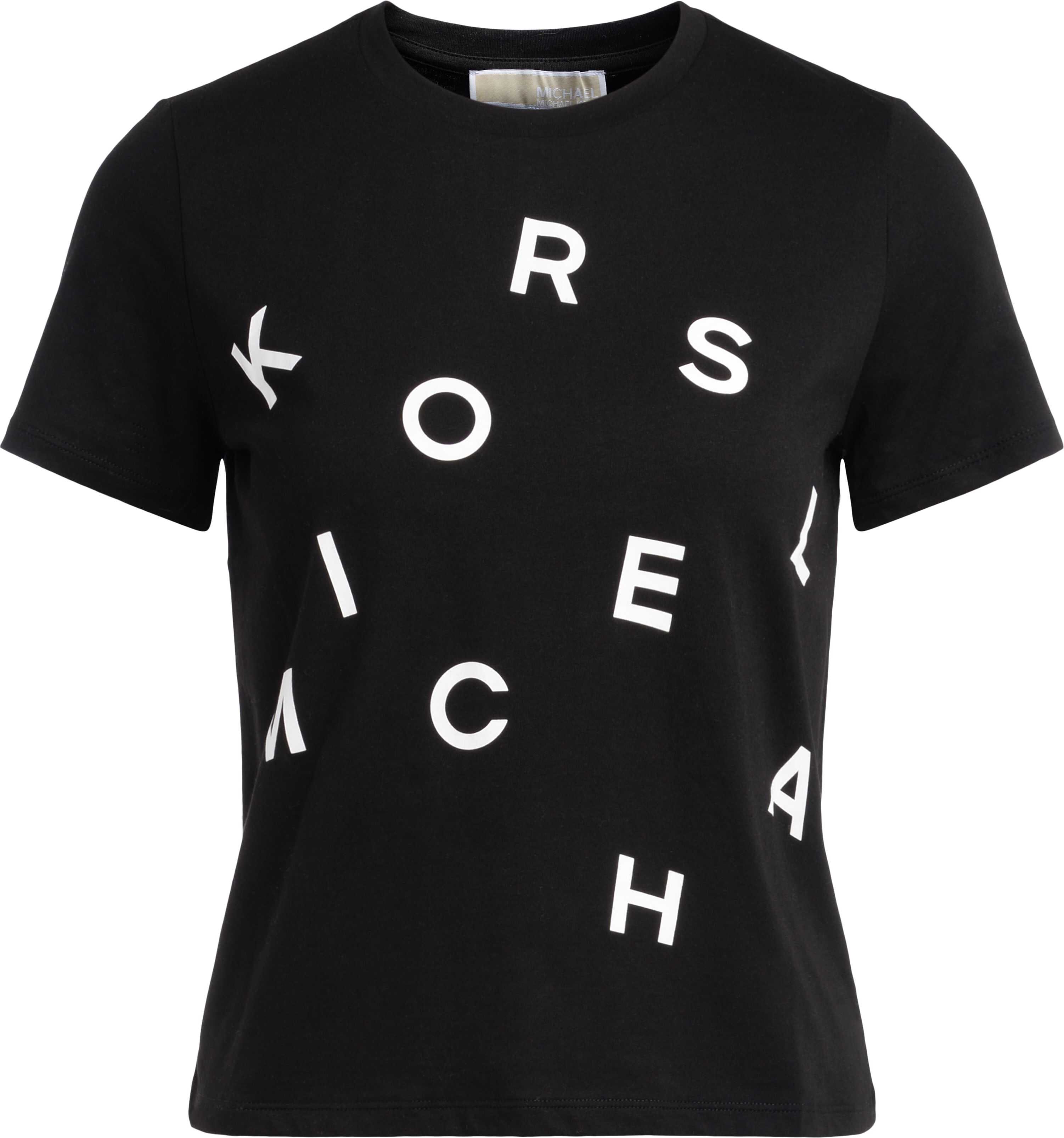 Michael Kors T-Shirt Michael Kors In Cotone Con Logo Frontale Black