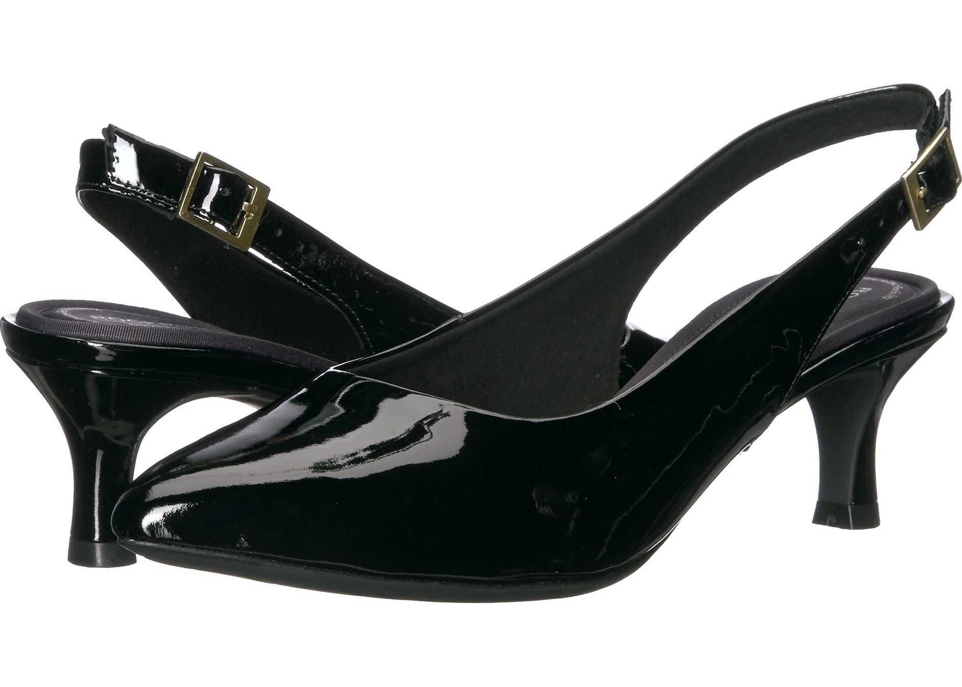Rockport Total Motion Kaiya Sling Black Patent