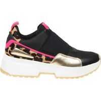 Sneakers Cosmo Sneakers In Black And Leopard Print Femei