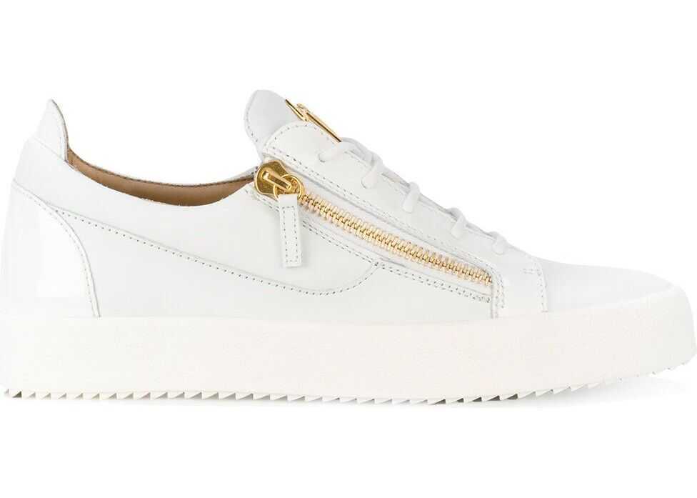 Giuseppe Zanotti Leather Sneakers WHITE