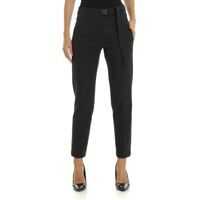 Pantaloni office Anthracite Trousers With Jewel-Effect Belt Femei