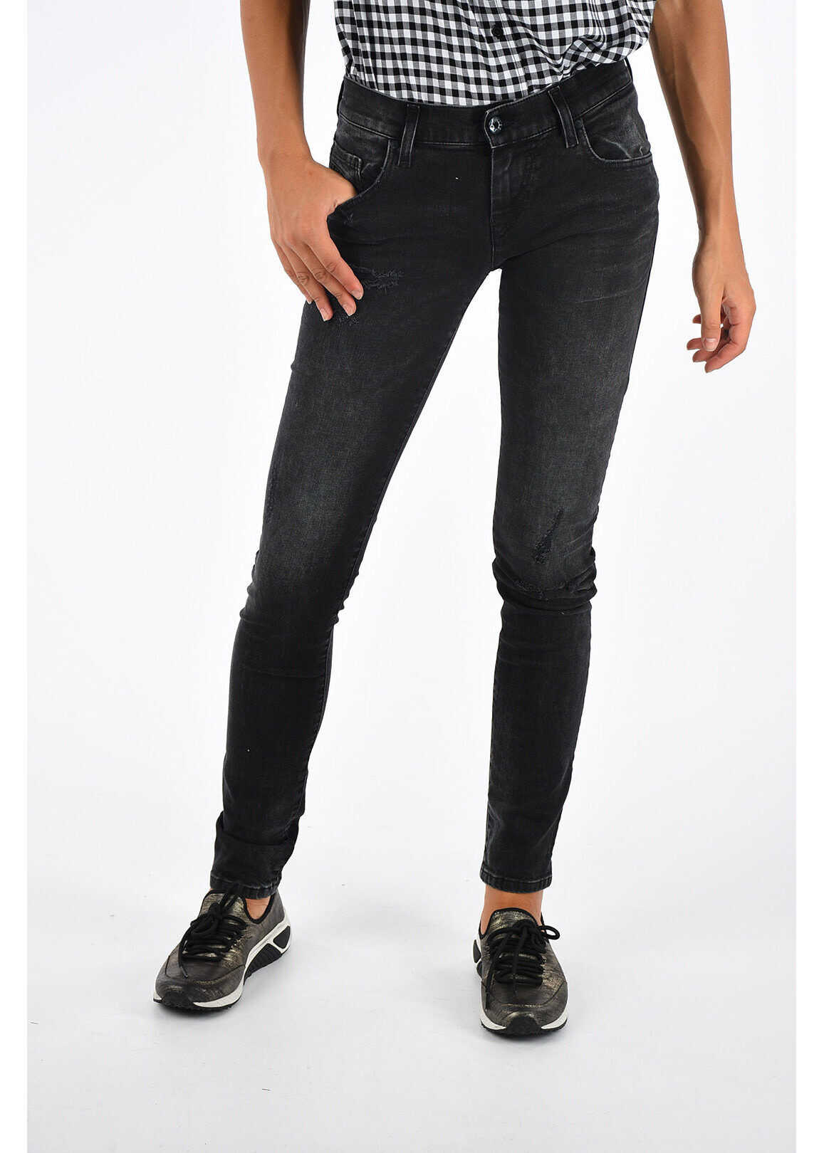 Blug Diesel 13cm Denim Stretch GRUPEE Jeans L32 BLACK