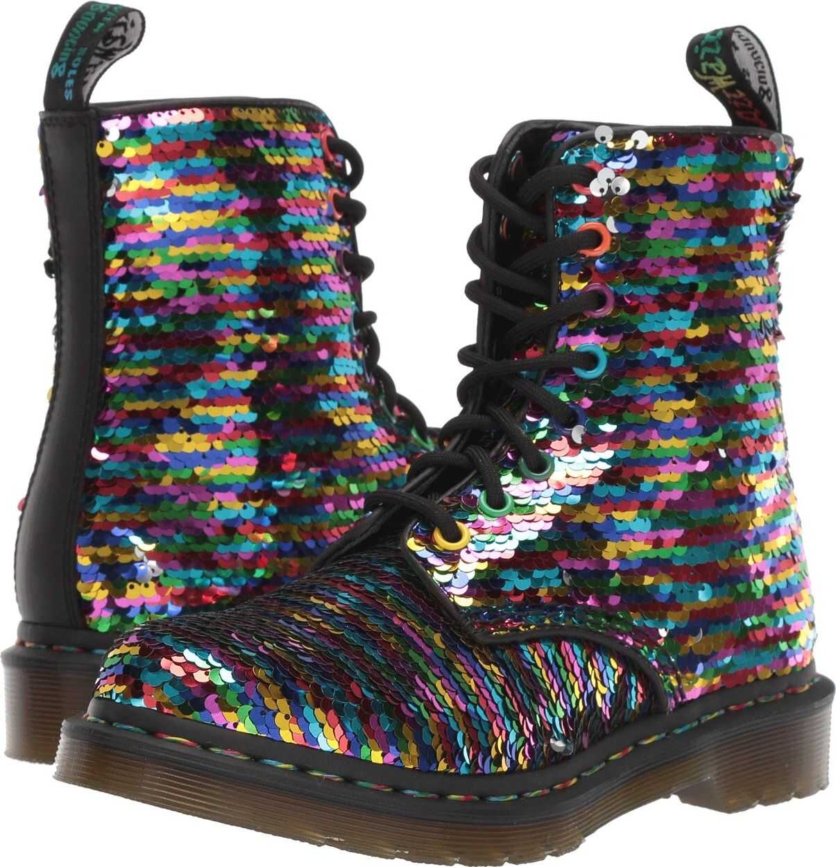 Bocanc Dr. Martens 1460 Pascal Sequin Rainbow Multi/Silver