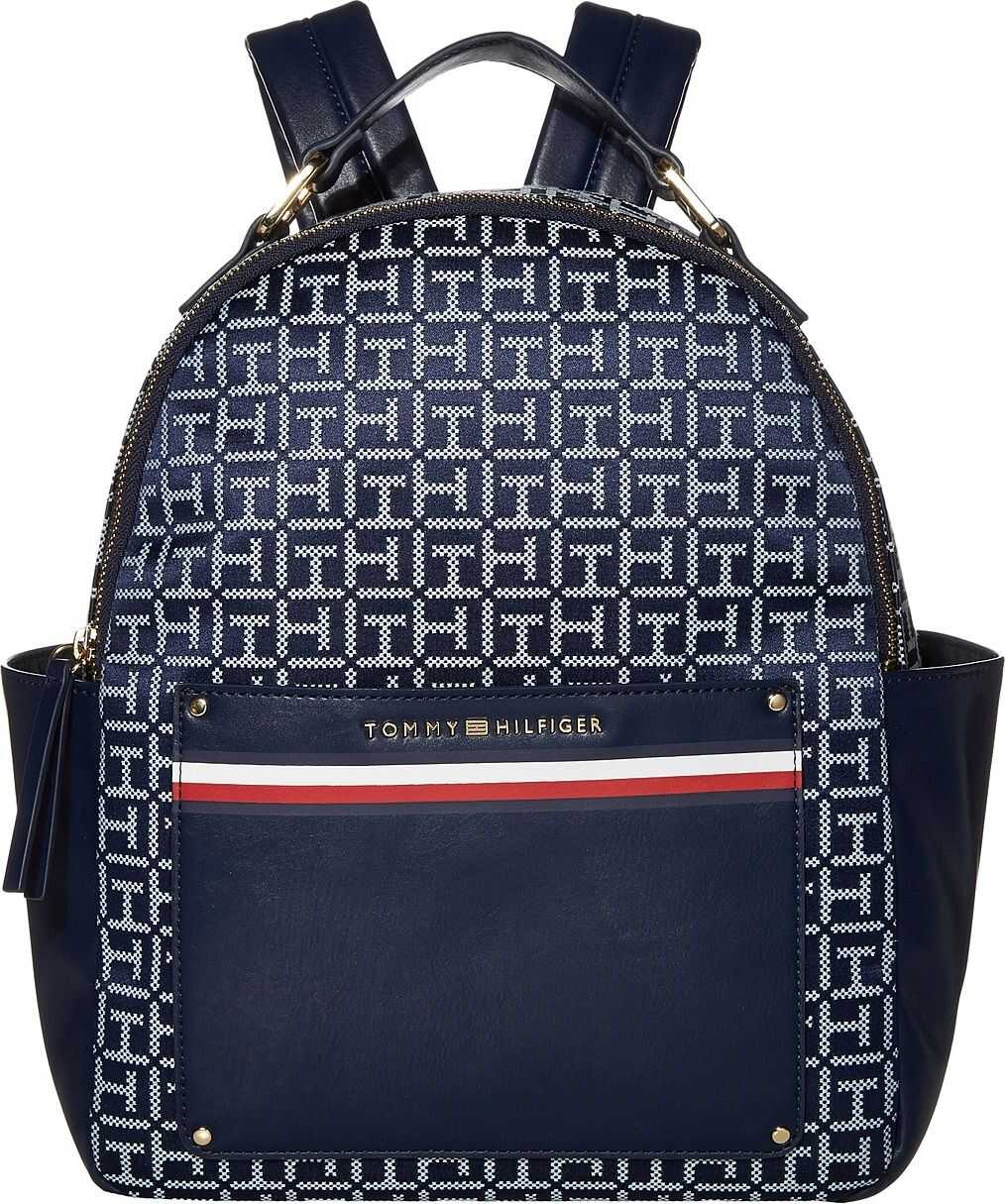 Tommy Hilfiger Mari Monogram Backpack Navy/White