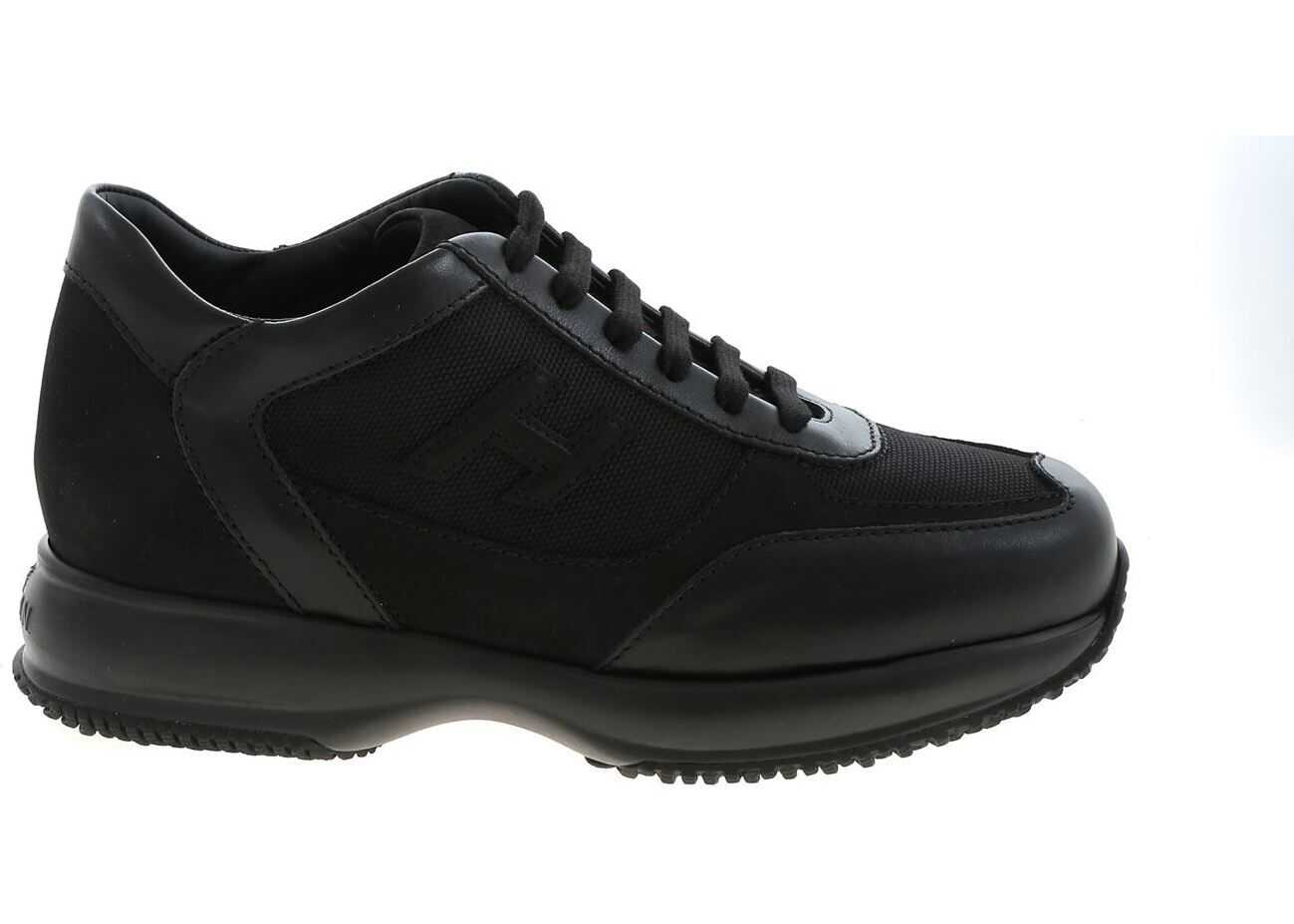 Hogan New Interactive Sneakers In Black Black