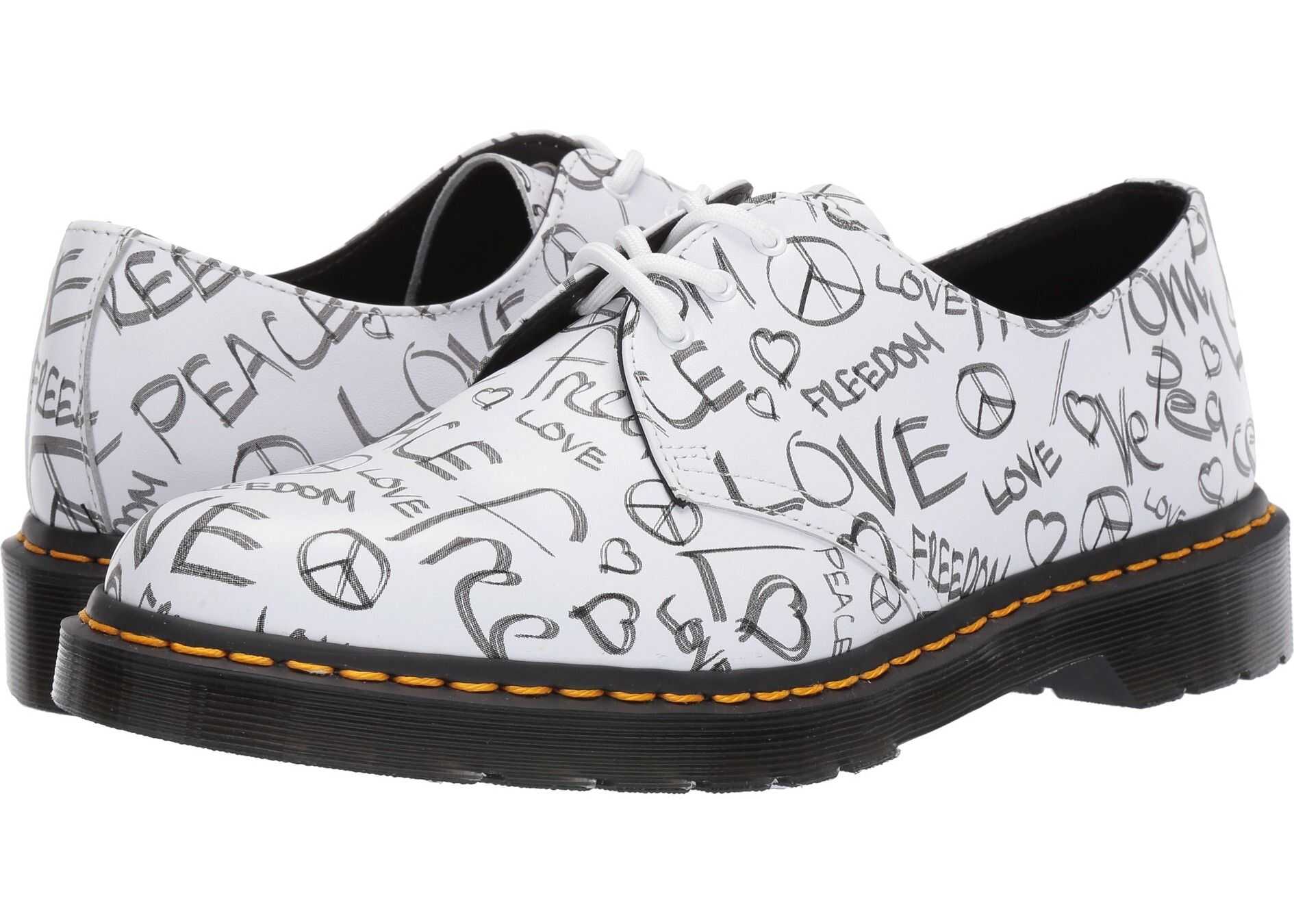 Dr. Martens 1461 Script White/Black