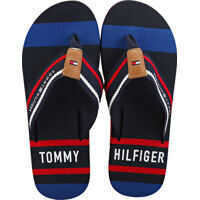 Slapi Tommy Hilfiger Striped Beach Beach Sandals In Midnight Navy*