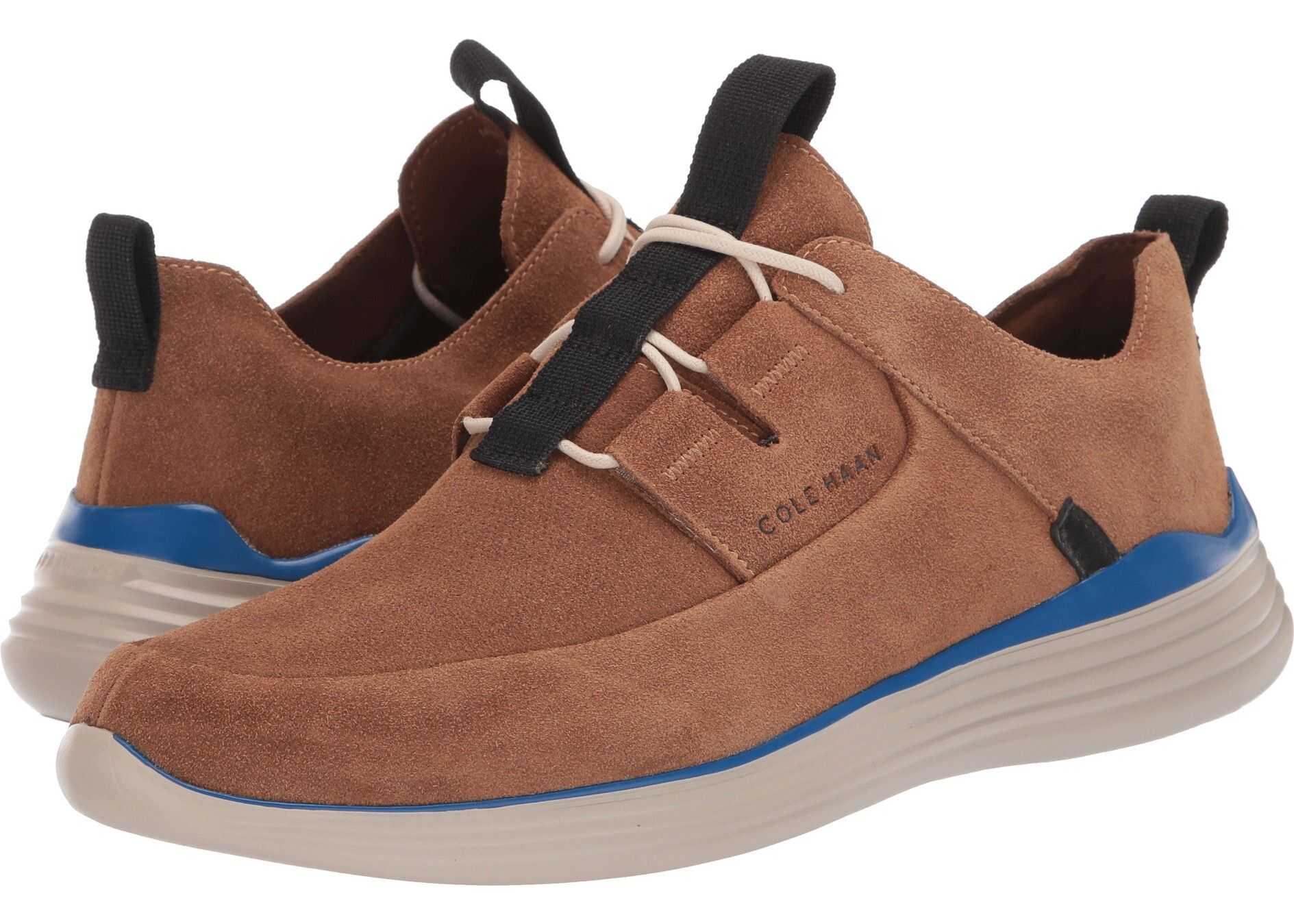 Cole Haan Grandsport Apron Toe Sneaker Bourbon Suede