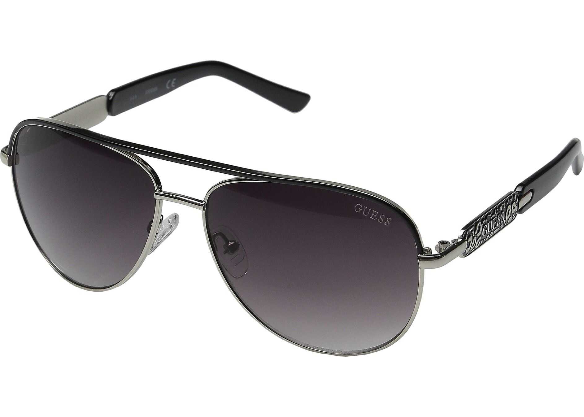 GUESS GF0287 Silver/Smoke Gradient Lens