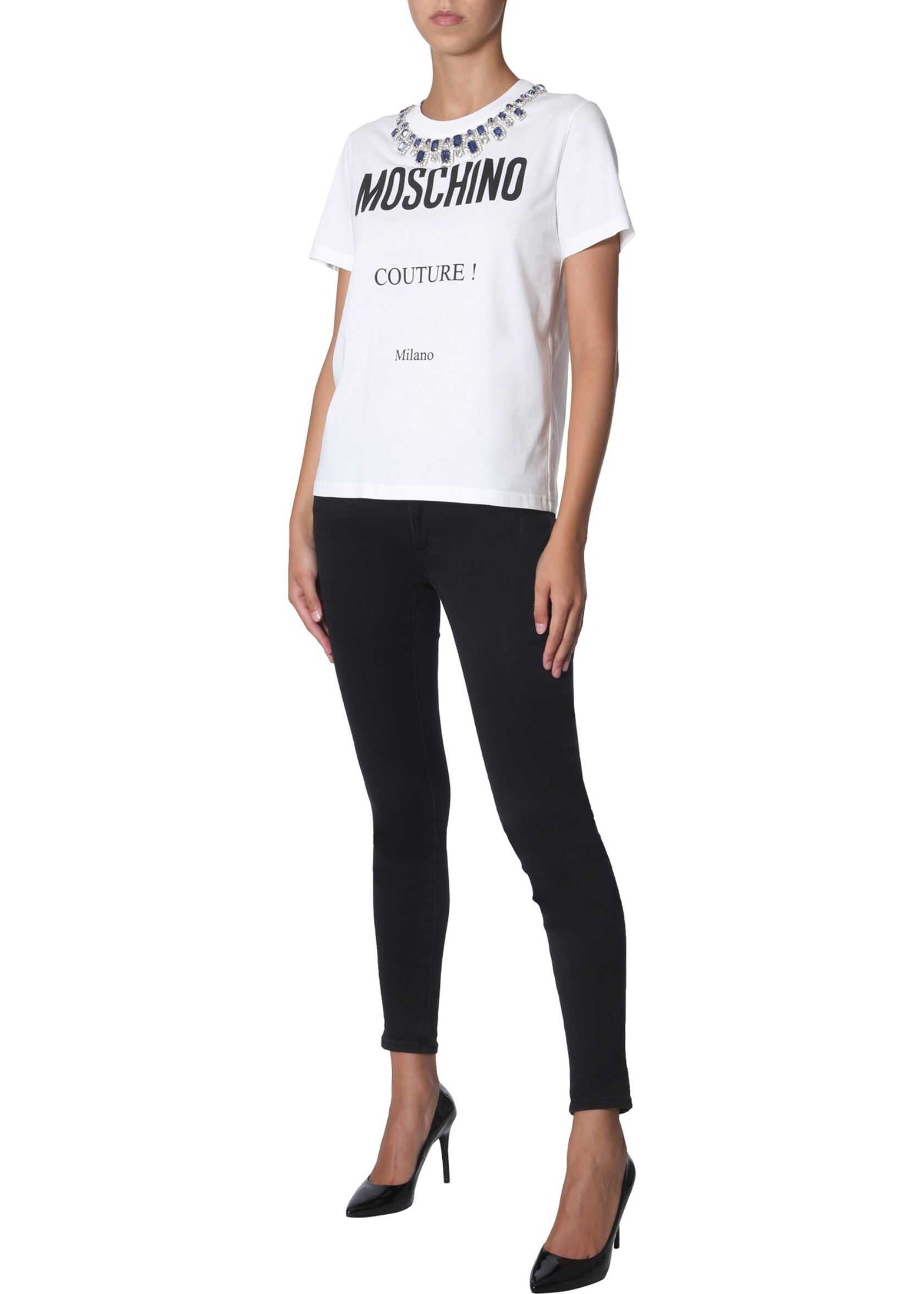 Moschino Round Neck T-Shirt WHITE