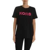 Tricouri Neon Pink Logo T-Shirt In Black Femei