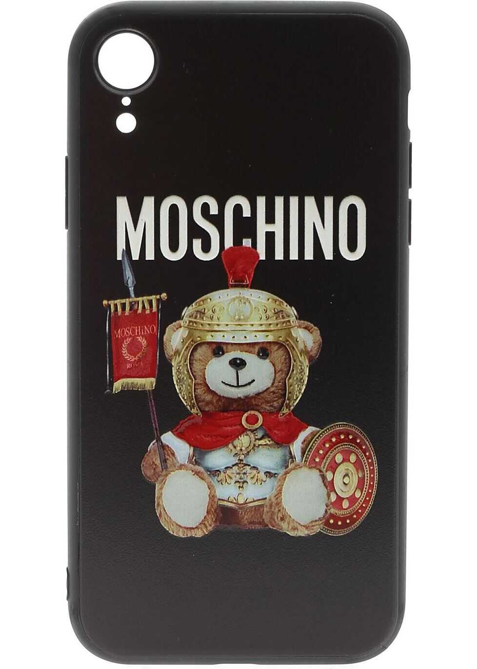 Moschino Roman Teddy Bear Cover In Black Black