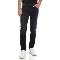Blugi slim fit Black Faded-Effect Jeans Barbati