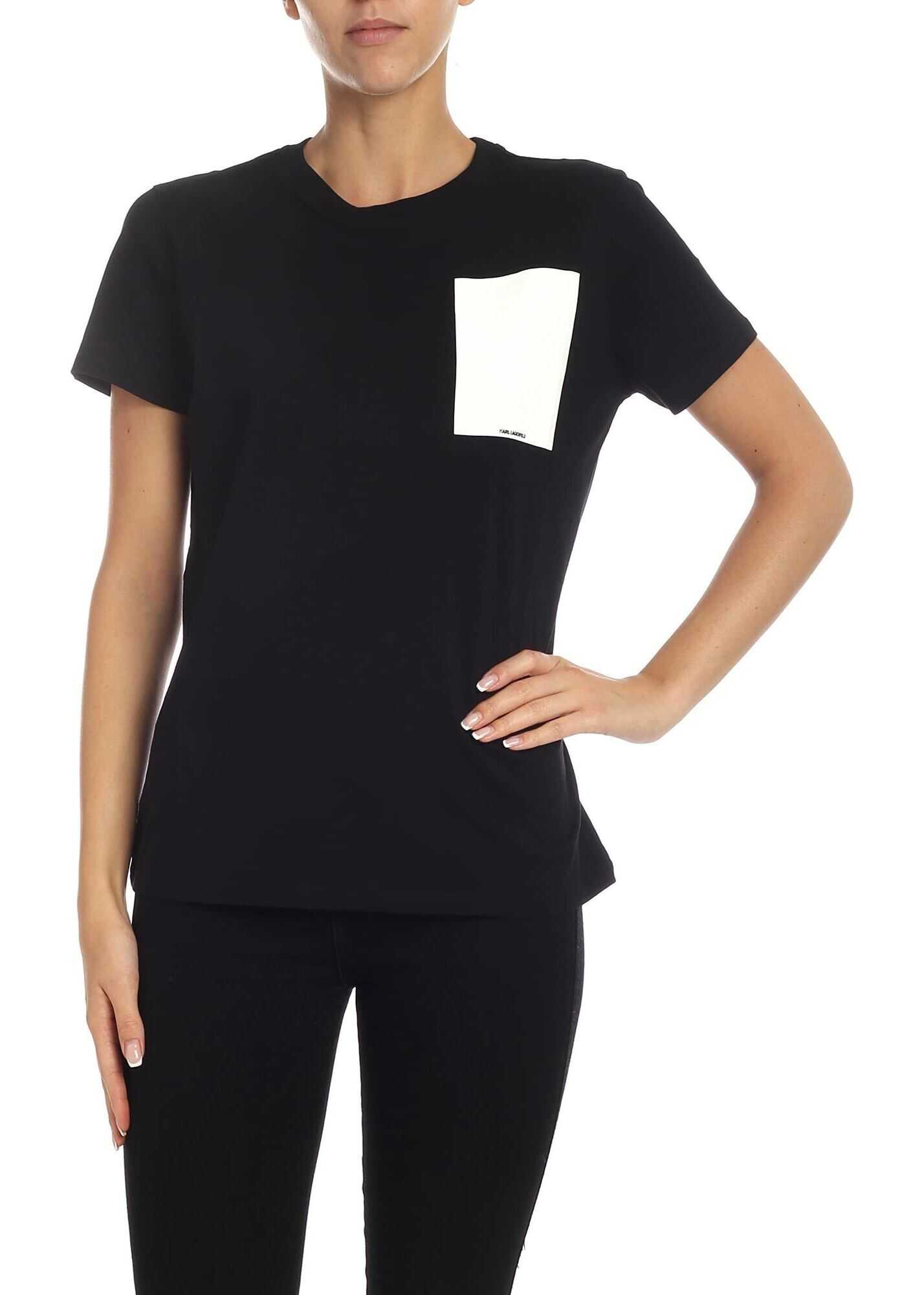Karl Lagerfeld Ikonik Karl Outline Black T-Shirt Black