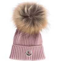 Caciuli Pink Virgin Wool Beanie Fete