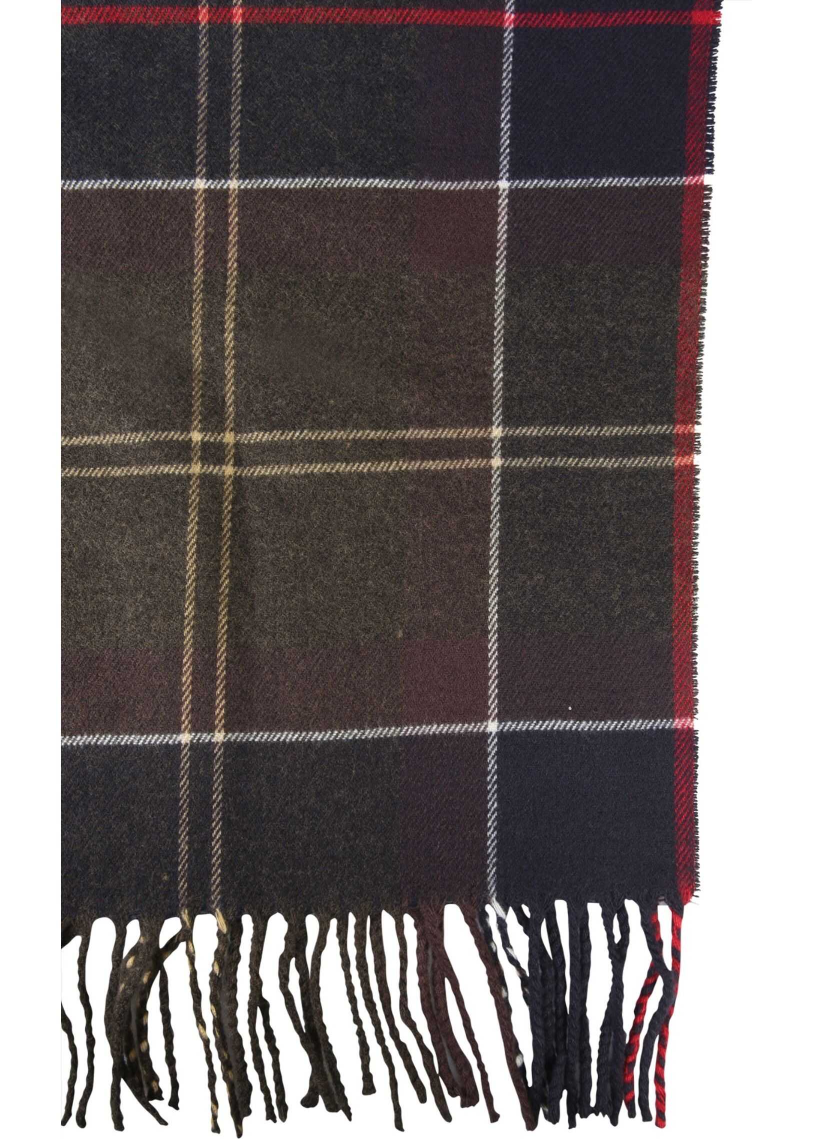 Barbour Tartan Galingal Scarf RED