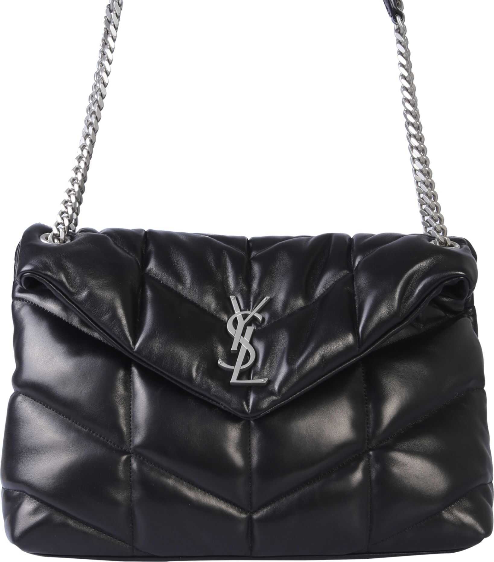 Saint Laurent Medium Loulou Puffer Bag BLACK