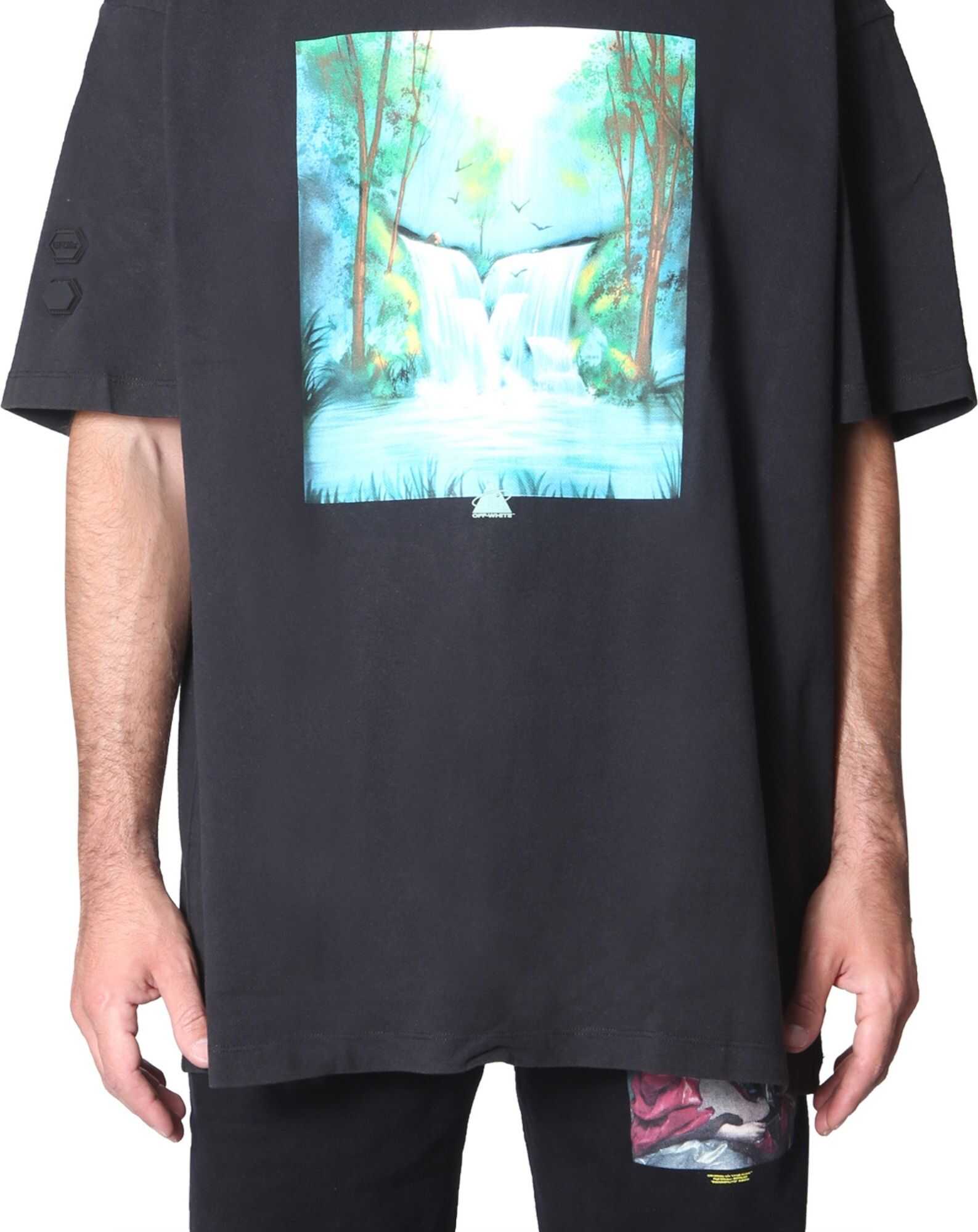 Off-White "Waterfall" T-Shirt BLACK