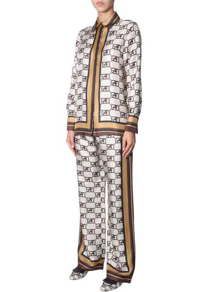 Pantaloni casual Alberta Ferretti Story Logo Pants BEIGE Femei (BM 6980917) 2