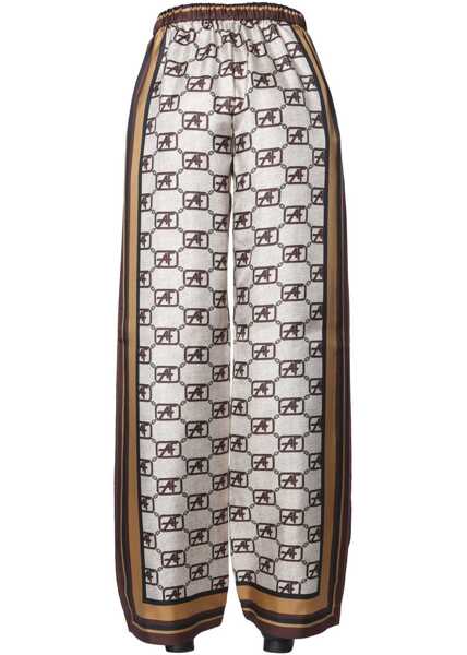 Pantaloni casual Alberta Ferretti Story Logo Pants BEIGE Femei (BM 6980917) 4