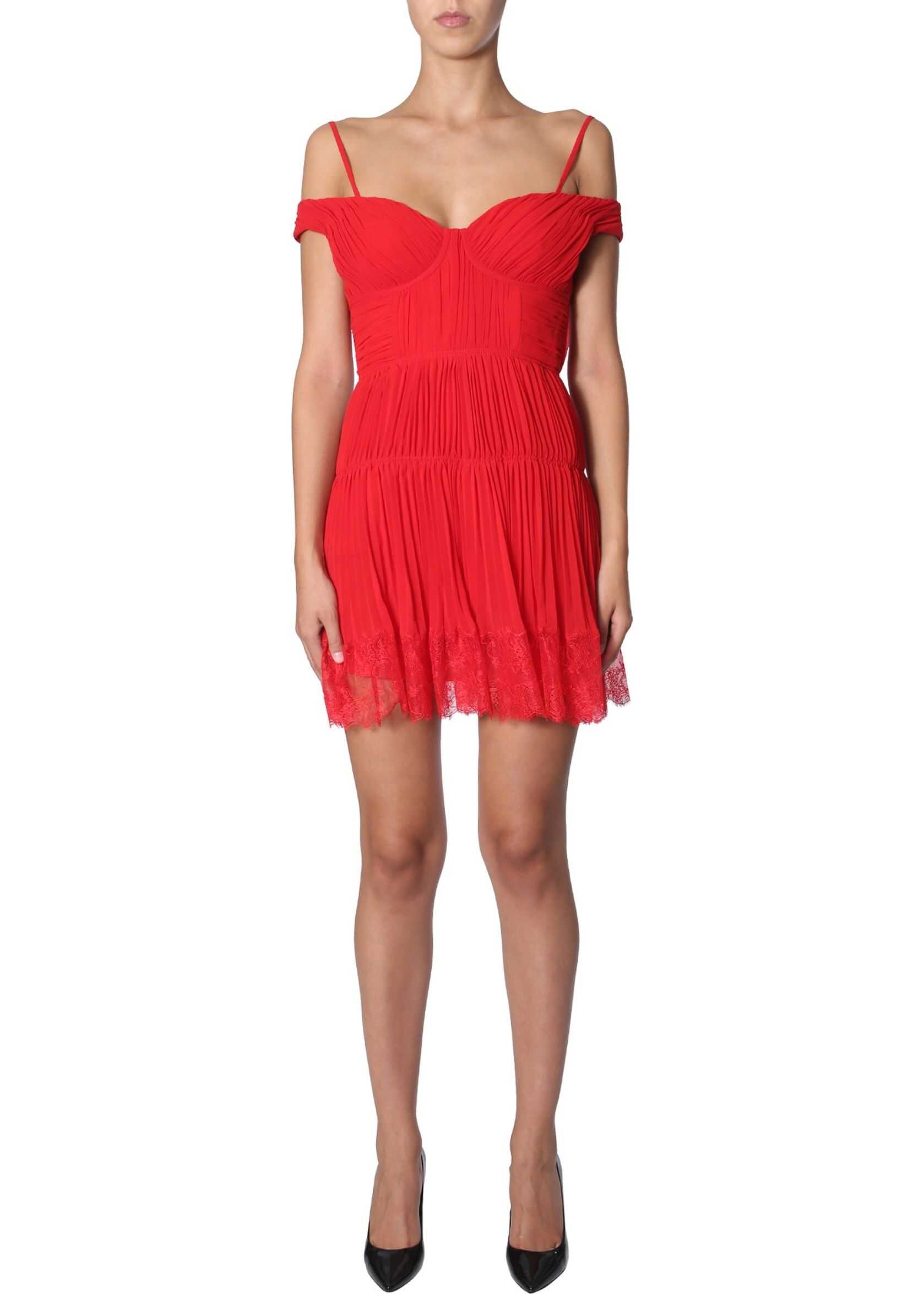 Self-Portrait Midi Dress RED