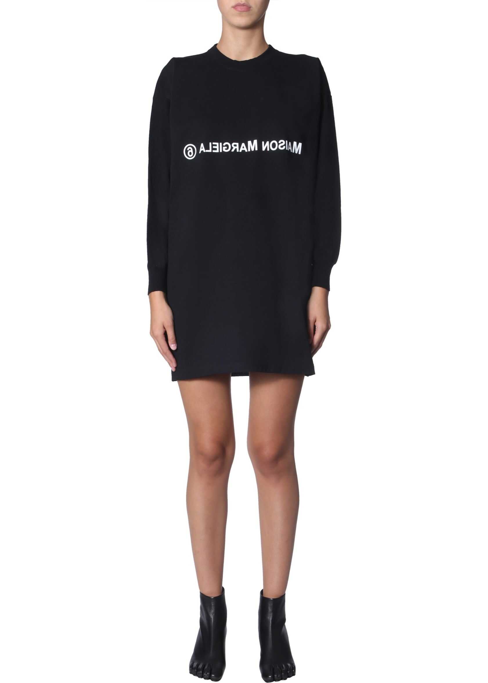 MM6 Maison Margiela Dress With Logo BLACK