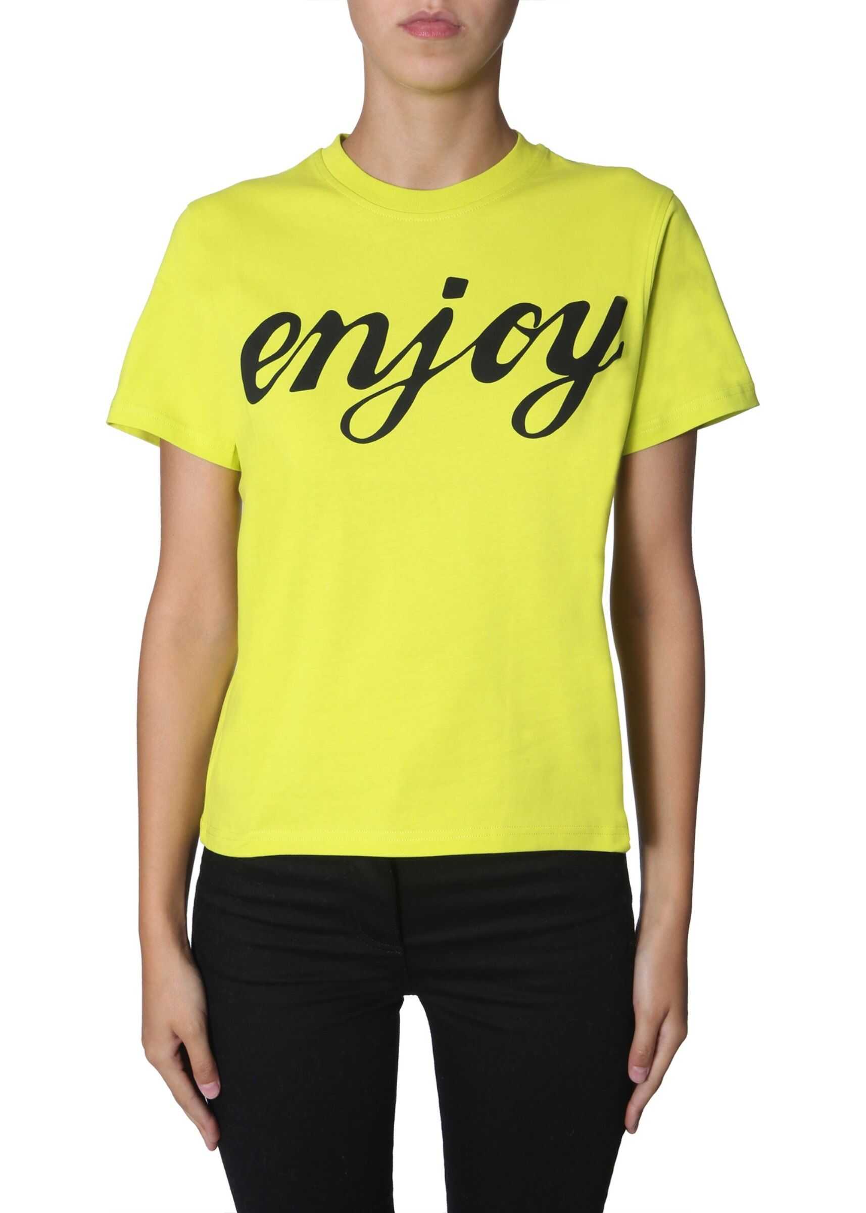 MCQ Alexander McQueen Round Neck T-Shirt YELLOW