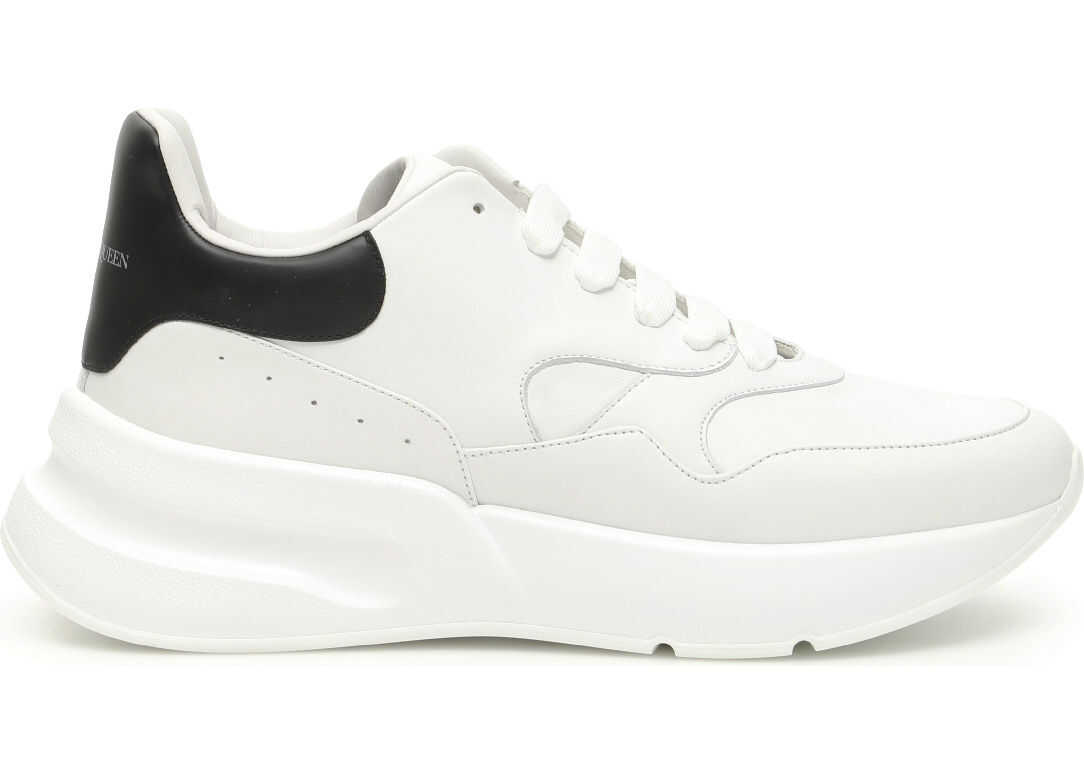 Alexander McQueen Oversize Running Sneakers* OPTIC WHITE BLACK