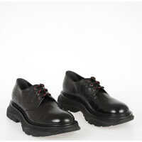 Pantofi Oxford Alexander McQueen Printed Leather Laced Shoes