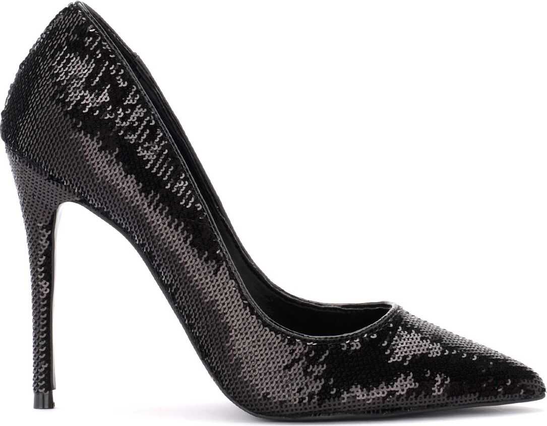 Steve Madden Daisie Décolleté Model With Black Sequins Black