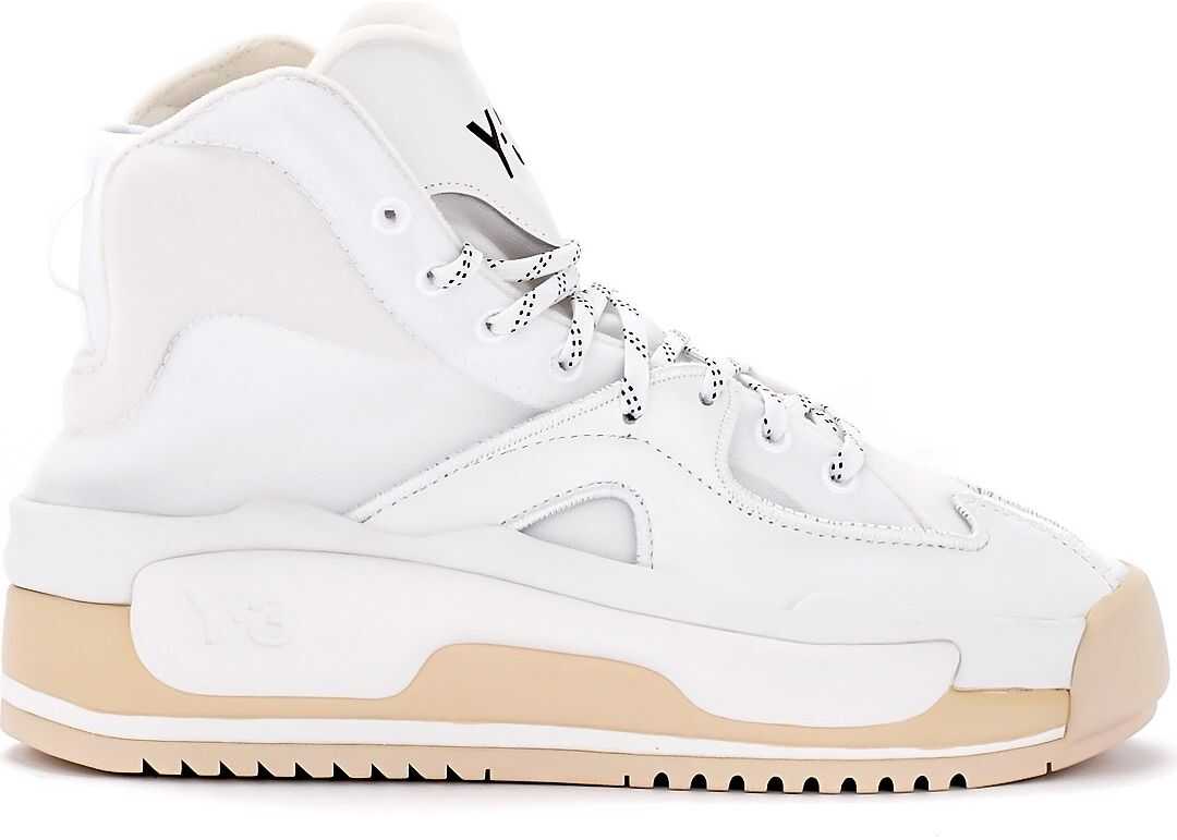 Y-3 Sneaker Hokori Model In Mesh And White Leather White