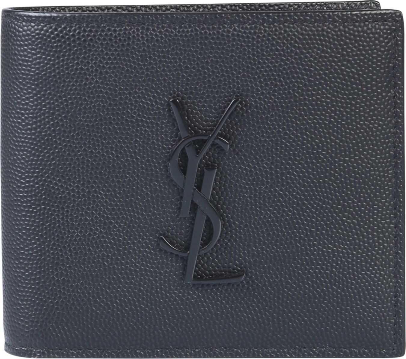 Saint Laurent Monogram Wallet BLACK