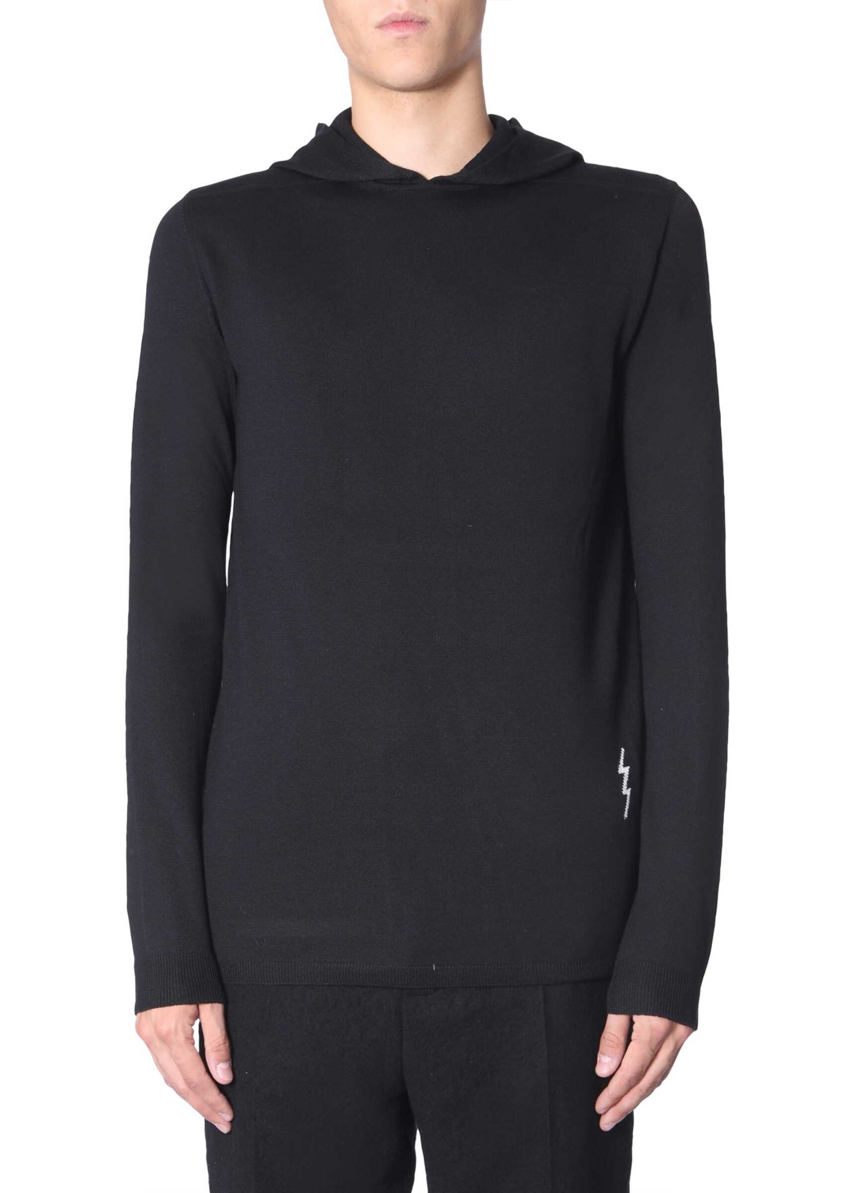 Rick Owens Hooded Sweater BLACK