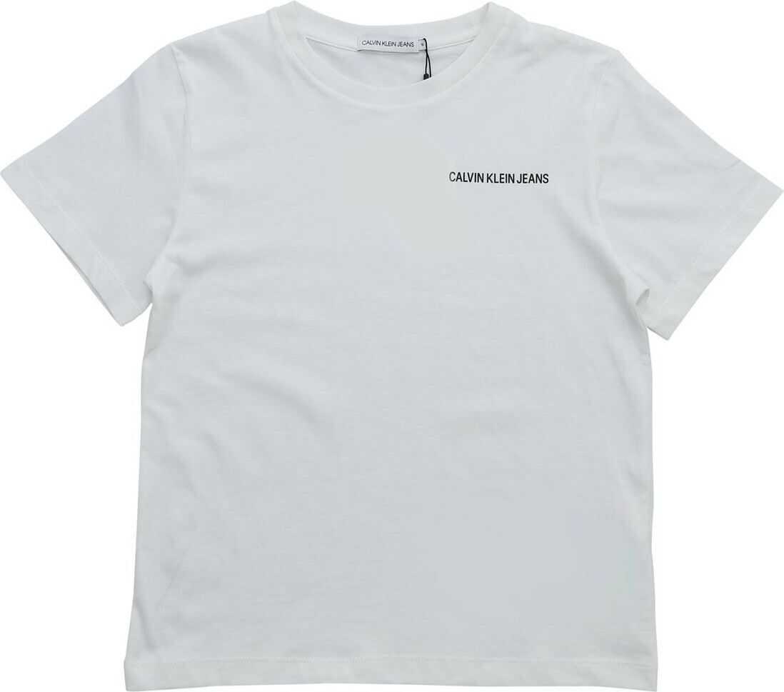 Calvin Klein Jeans White T-Shirt With Calvin Klein Jeans Print White