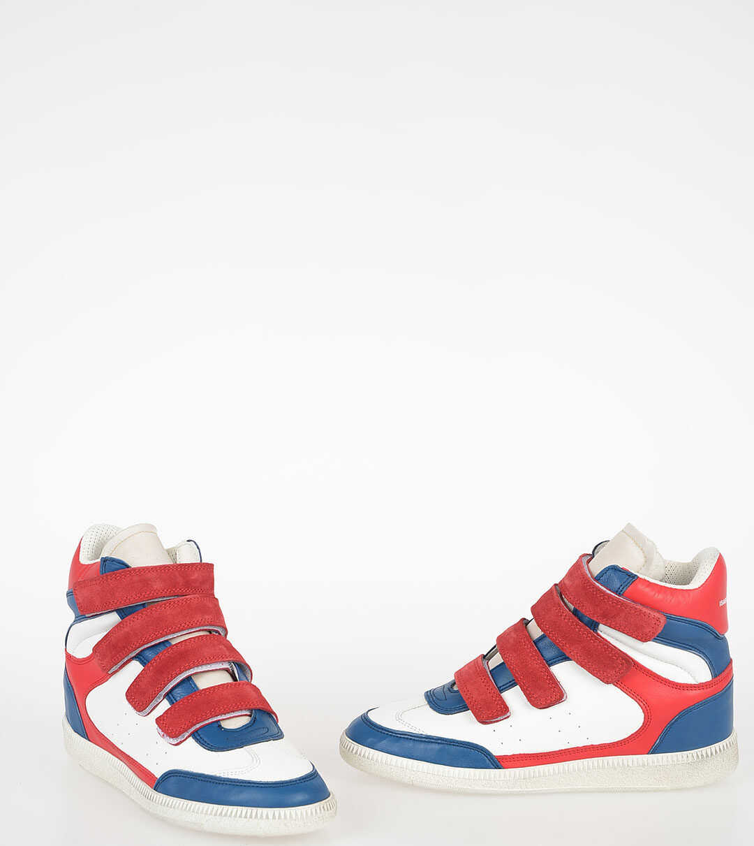 Isabel Marant Leather High Sneakers MULTICOLOR