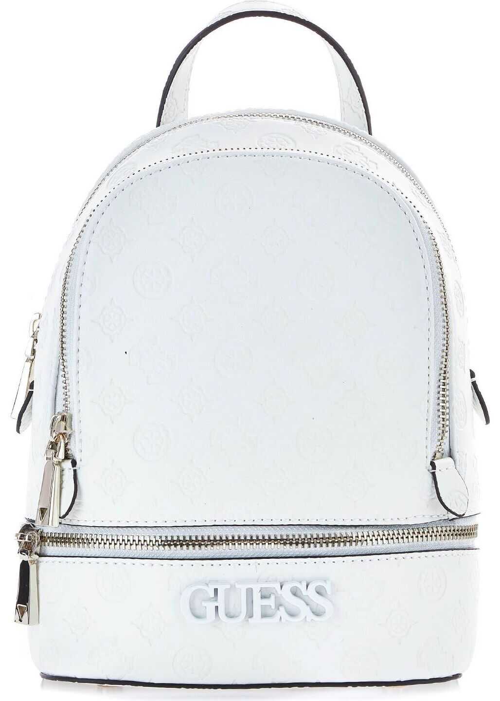 GUESS Synthetic Fibers Backpack WHITE