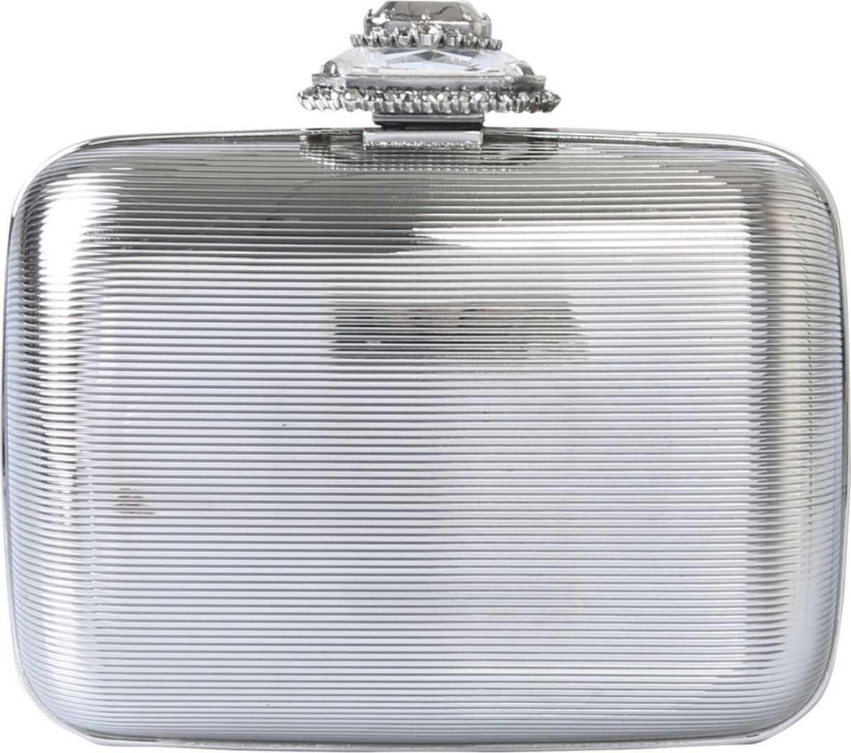 Alexander McQueen Clutch With Jewel SILVER