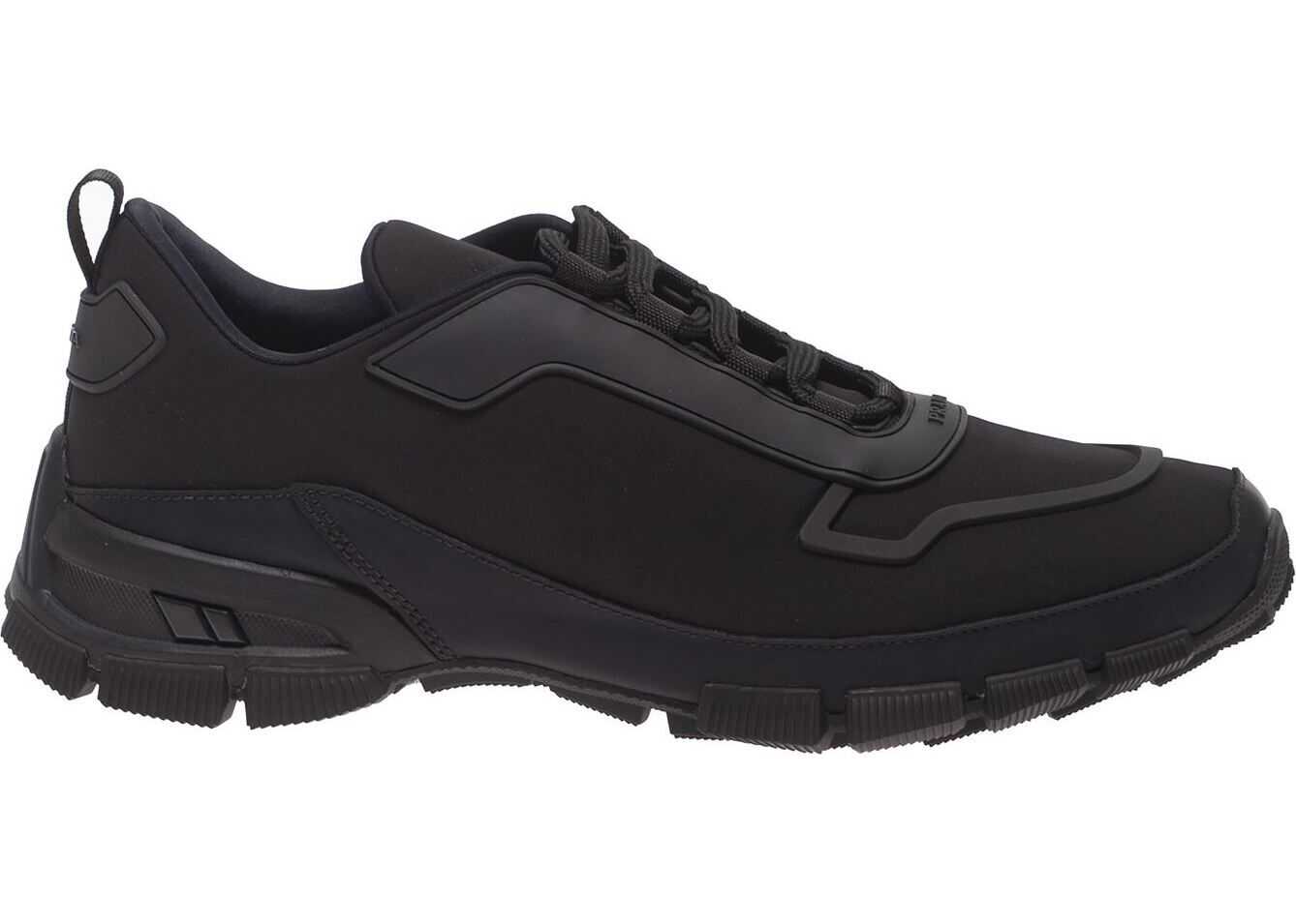 Prada Sport Neoprene Sneakers In Black Black