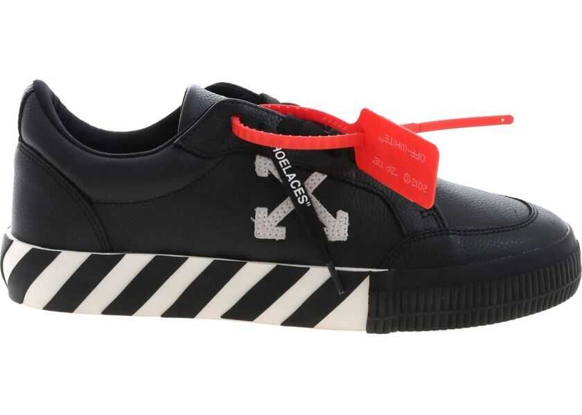 Sneakers Off White Low Vulcanized Sneakers In Black Black Barbati